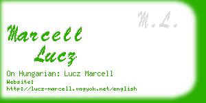 marcell lucz business card